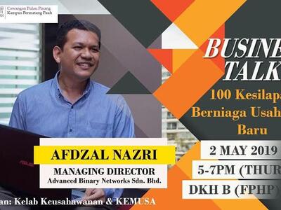 Business Talk at UiTM Pulau Pinang 2019